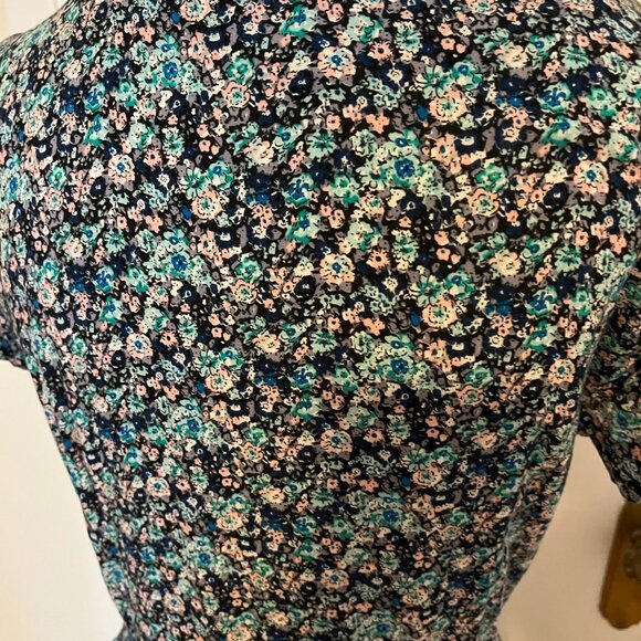 Maxi Cottagecore Floral Print Peter Pan Collar Dress - Picture 5 of 7